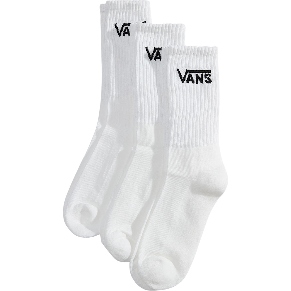 2026 Vans Classic 3pk Crew Socks VN000QBVWHT1 - White